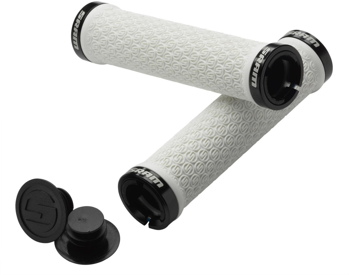 SRAM Locking Grips Black with Double Clamps & End Plugs