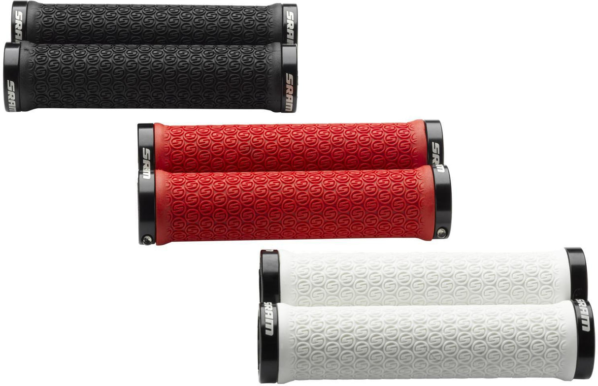SRAM Locking Grips Black with Double Clamps & End Plugs