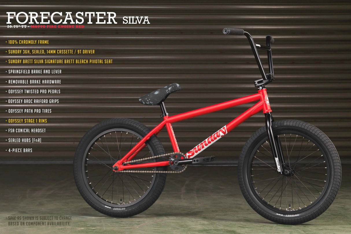 Rower BMX Sunday Forecaster 20.75" TT Brett Silva Signature | Ride Hub