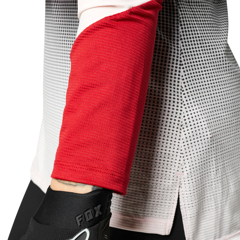 Koszulka Rowerowa Fox Lady z Długim Rękawem Flexair Black/Pink | RideHub