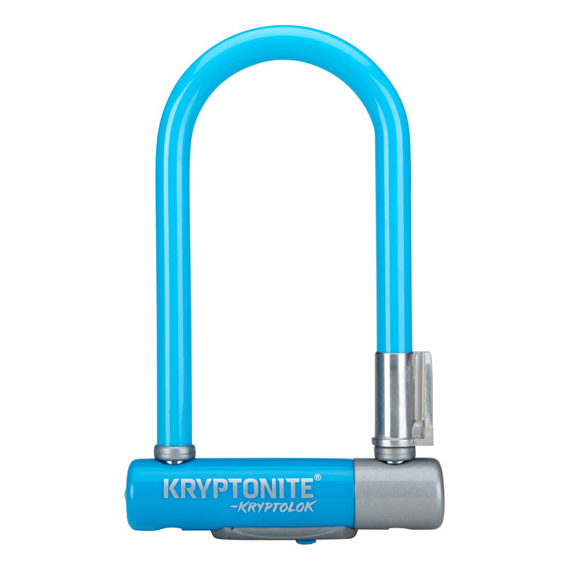 Zapięcie U-Lock Kryptonite Kryptolok Mini-7 Light Blue 8,2cm X 17,8cm