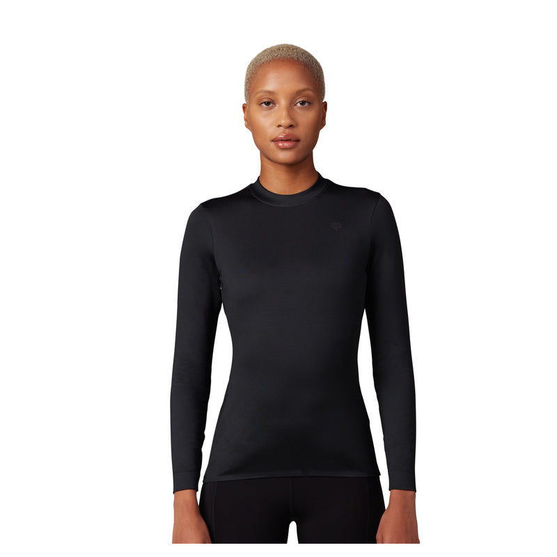 Koszulka Z Długim Rękawem Fox Lady Tecbase Fire Black | RideHub