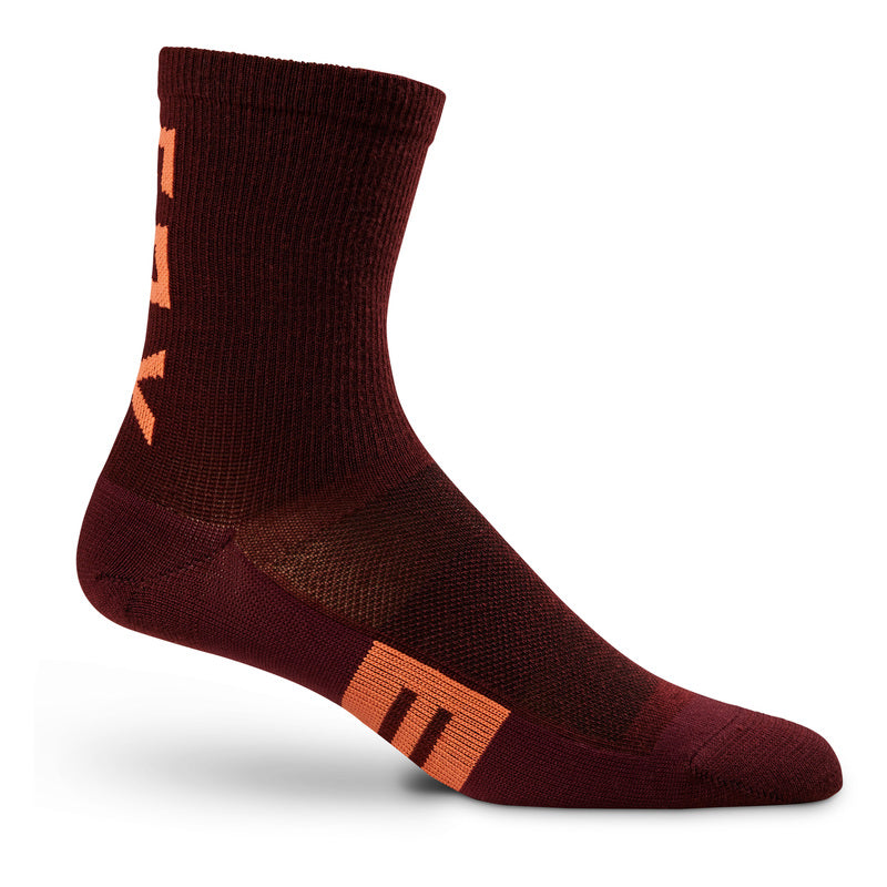 Skarpety Fox Lady 6" Flexair Merino Dark Maroon | RideHub