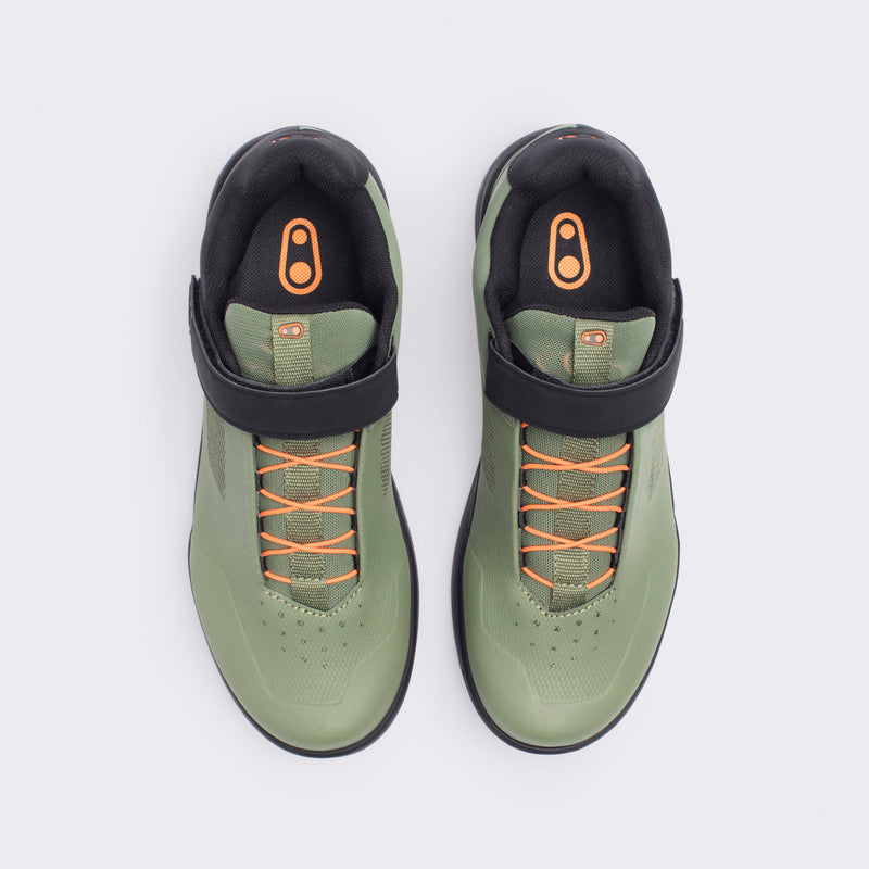 Buty Crankbrothers Stamp Speedlace Green/Orange - Black Outsole