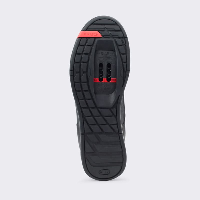 Buty Crankbrothers Mallet Lace Black/Red - Black Outsole