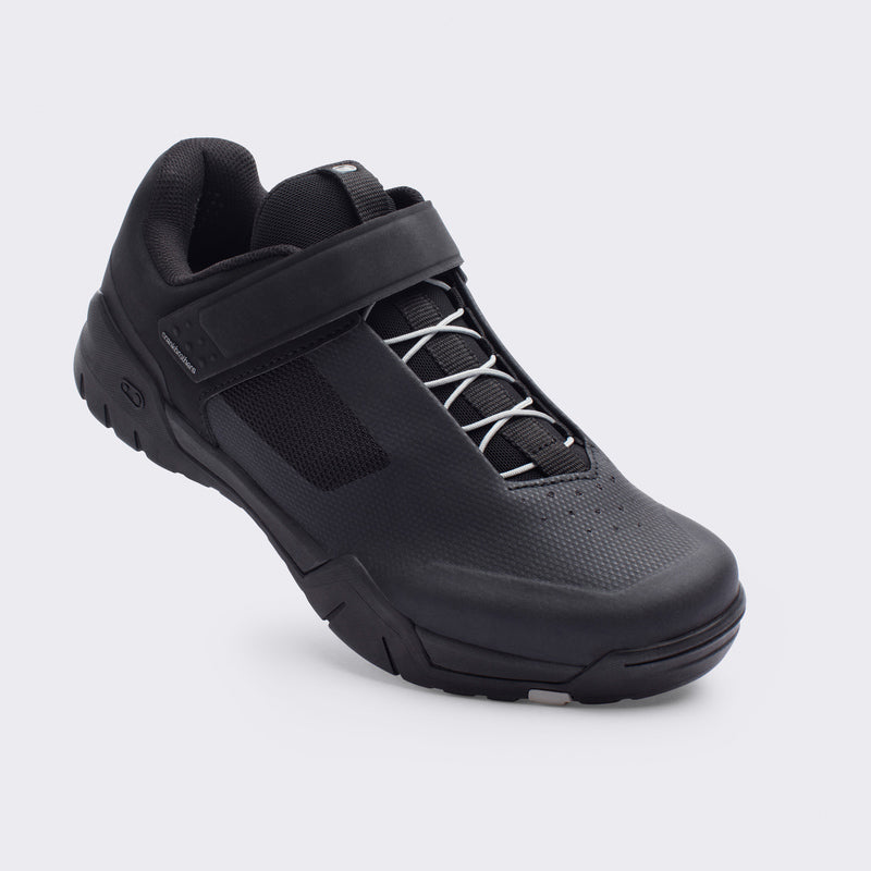 Buty Crankbrothers Mallet E Speedlace Black/Silver - Black Outsole