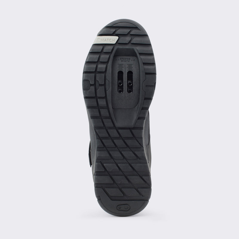 Buty Crankbrothers Mallet E Speedlace Black/Silver - Black Outsole