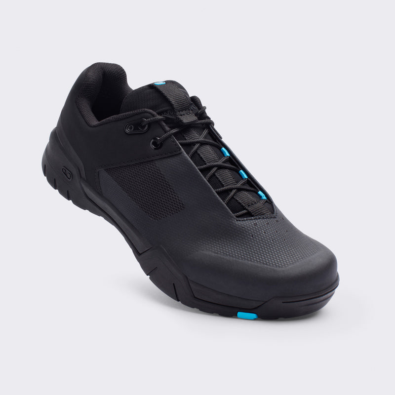 Buty Crankbrothers Mallet E Lace Black/Blue - Black Outsole