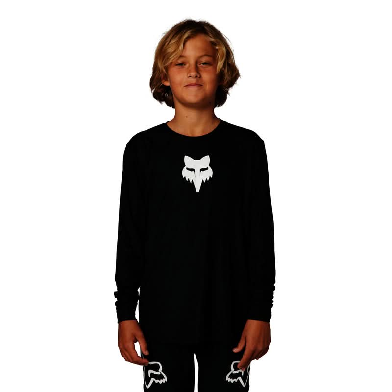 Koszulka Rowerowa Z Długim Rękawem Fox Junior Ranger Black | RideHub