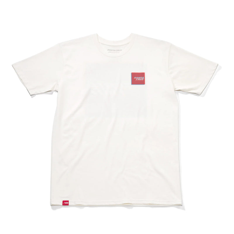 T-Shirt Santa Cruz 3D Squared White