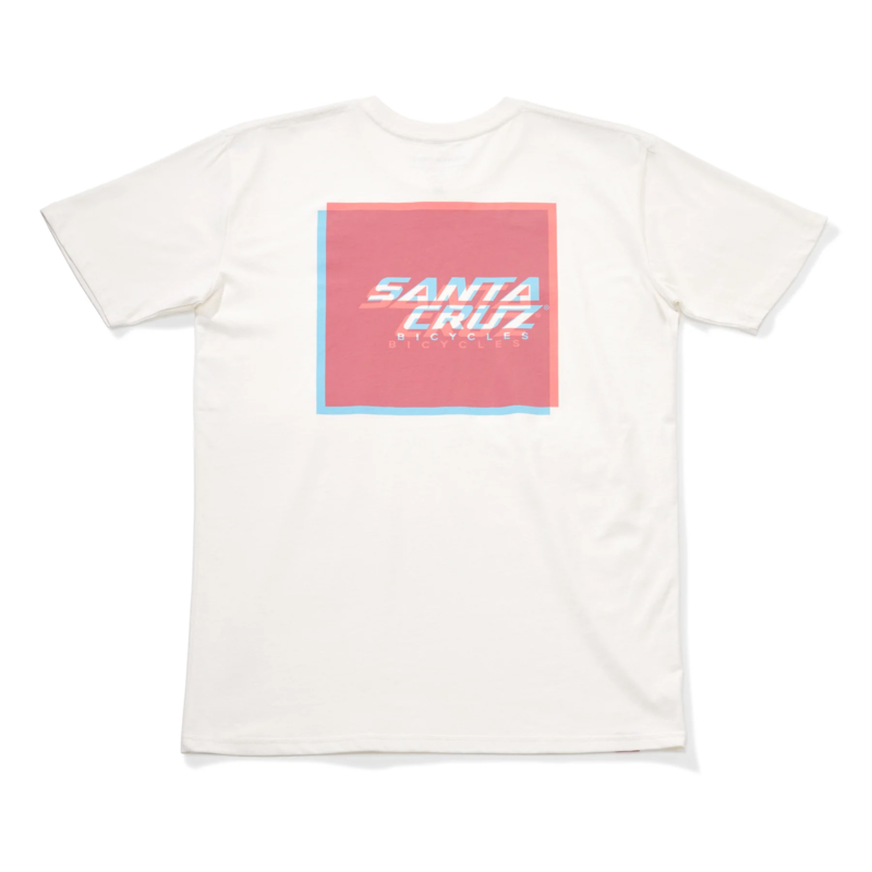 T-Shirt Santa Cruz 3D Squared White