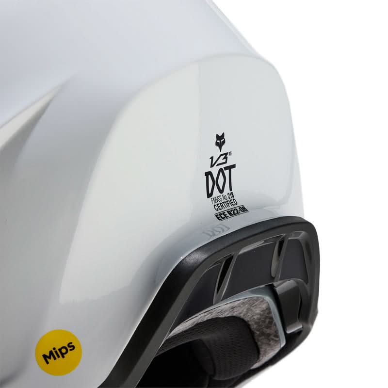 Kask Fox V3 Rs Carbon Solid Helmet White