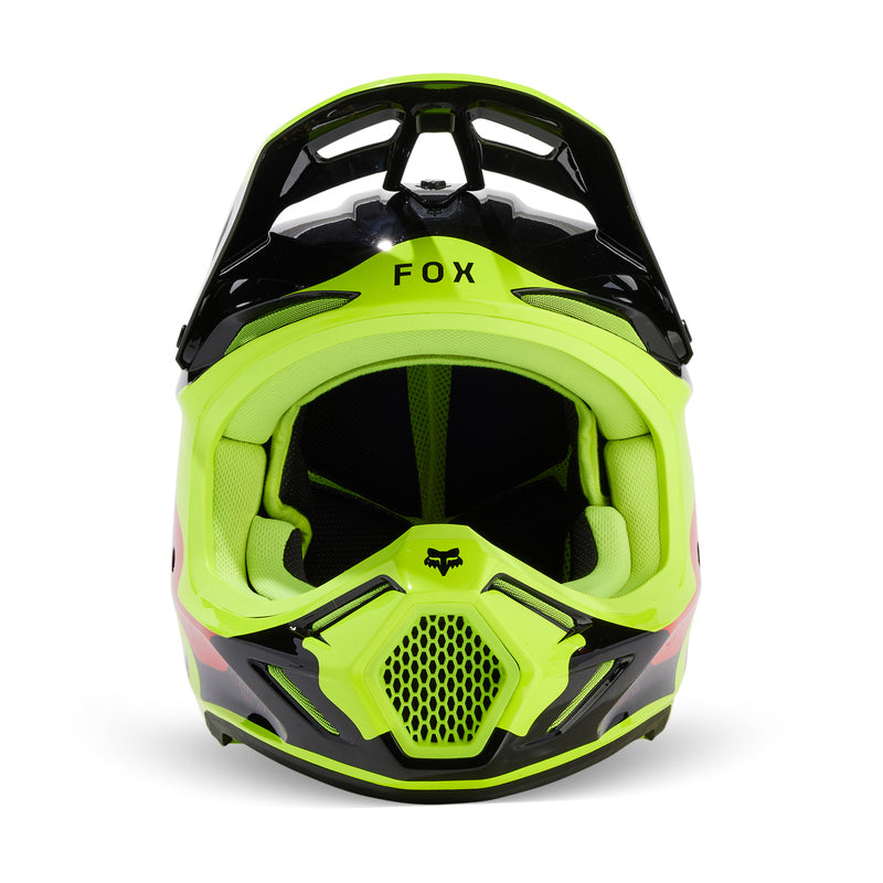 Kask Fox V3 Revise Helmet Red/Yellow