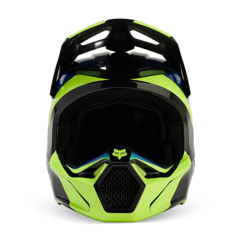 Kask Fox V1 Streak Helmet Black/Yellow