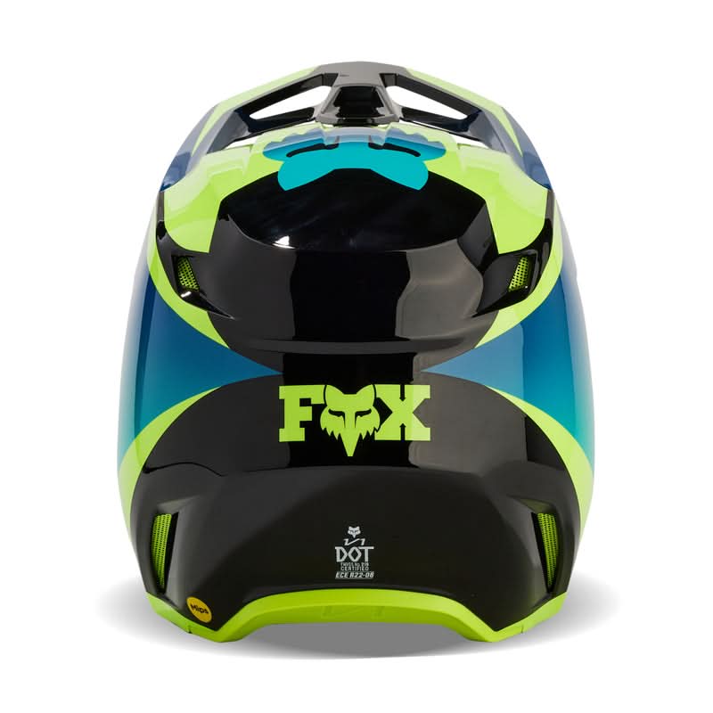 Kask Fox V1 Streak Helmet Black/Yellow