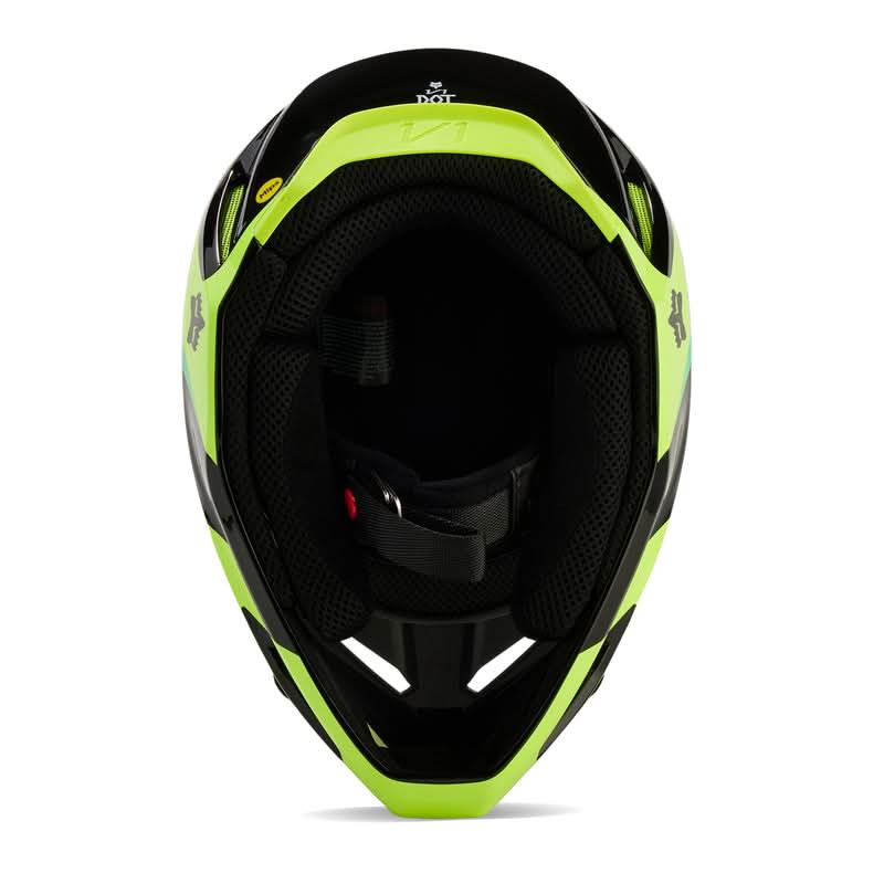 Kask Fox V1 Streak Helmet Black/Yellow