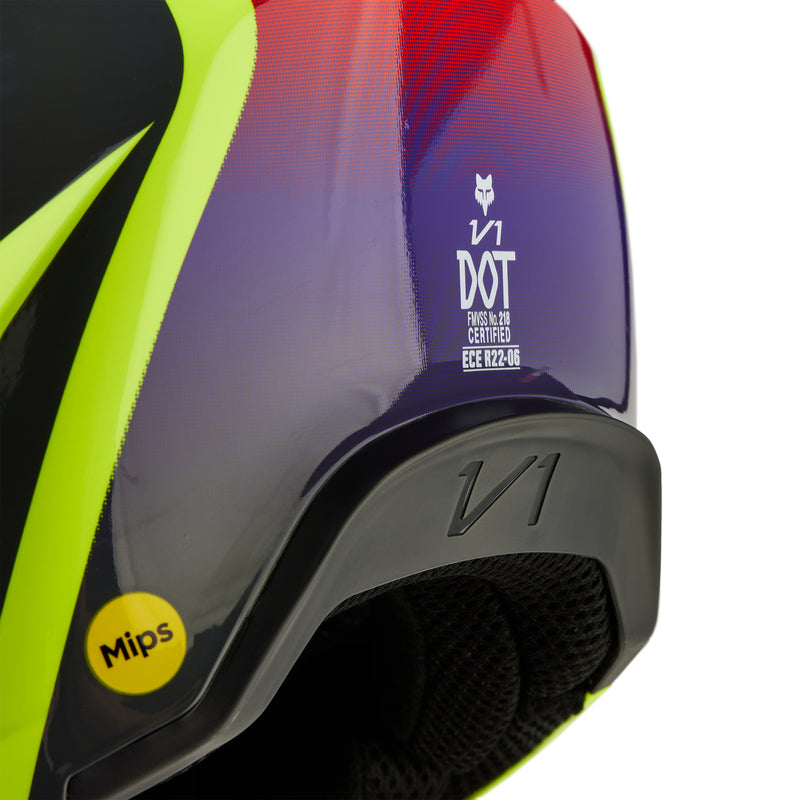 Kask Fox V1 Flora Helmet Yellow