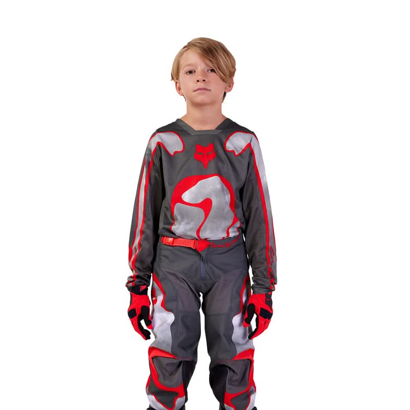 Spodnie Fox Junior 180 Atlas Grey/Red | RideHub