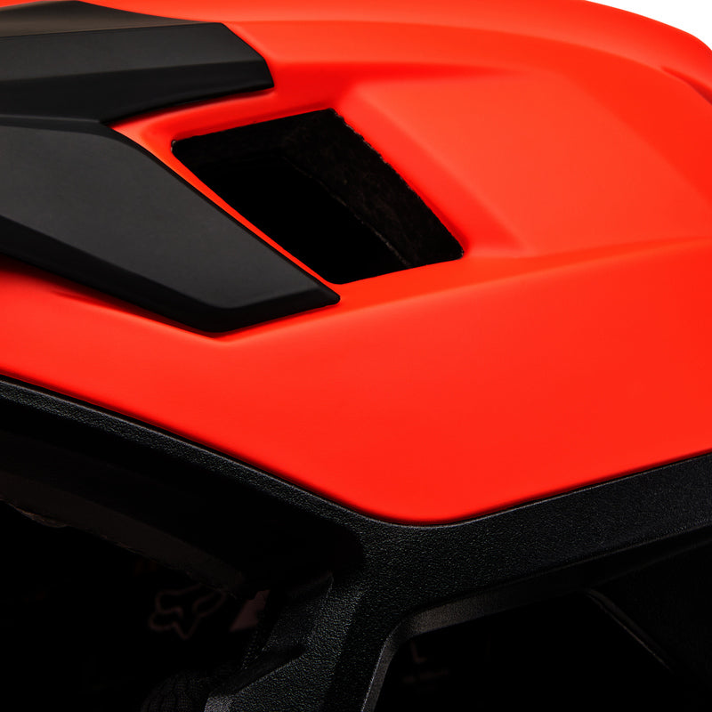 Kask Rowerowy Fox Dropframe Orange Flame