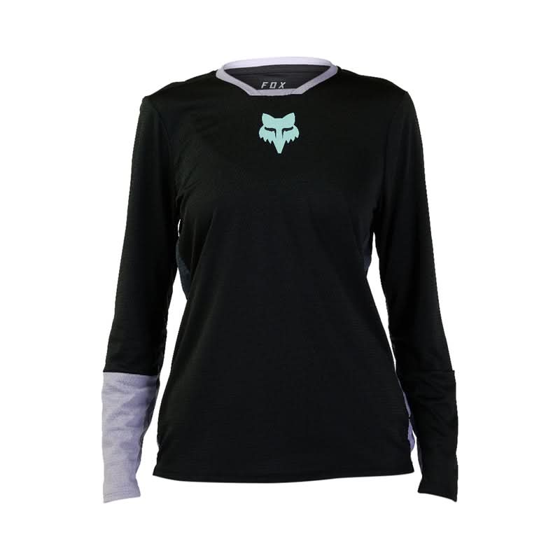 Koszulka Rowerowa Z Długim Rękawem Fox Lady W Defend Race Black | RideHub