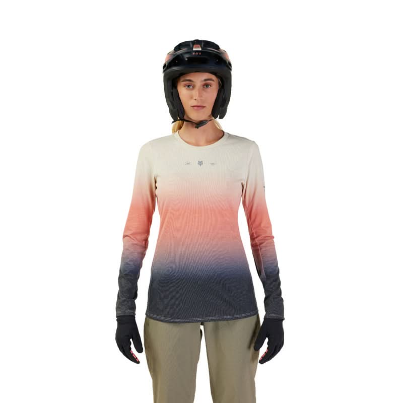 Koszulka Rowerowa Z Długim Rękawem Fox Lady W Ranger Drirelease Mid Lunar Bone | RideHub