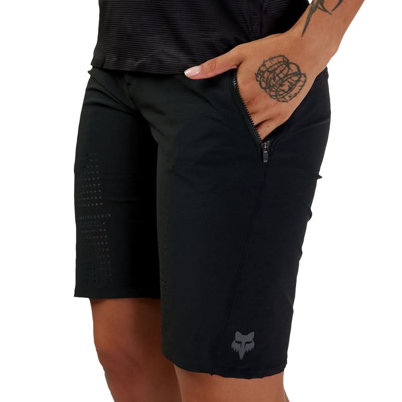 Spodenki Rowerowe FOX Lady Flexair Black | RideHub