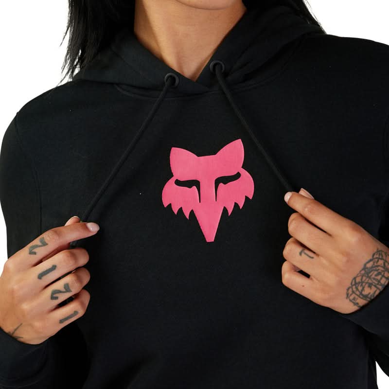 Bluza Z Kapturem Fox Lady Head Black/Pink