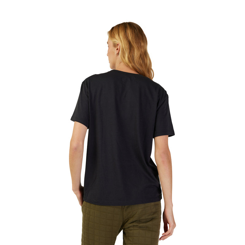 T-Shirt Fox Lady Fox Head Black/Pink