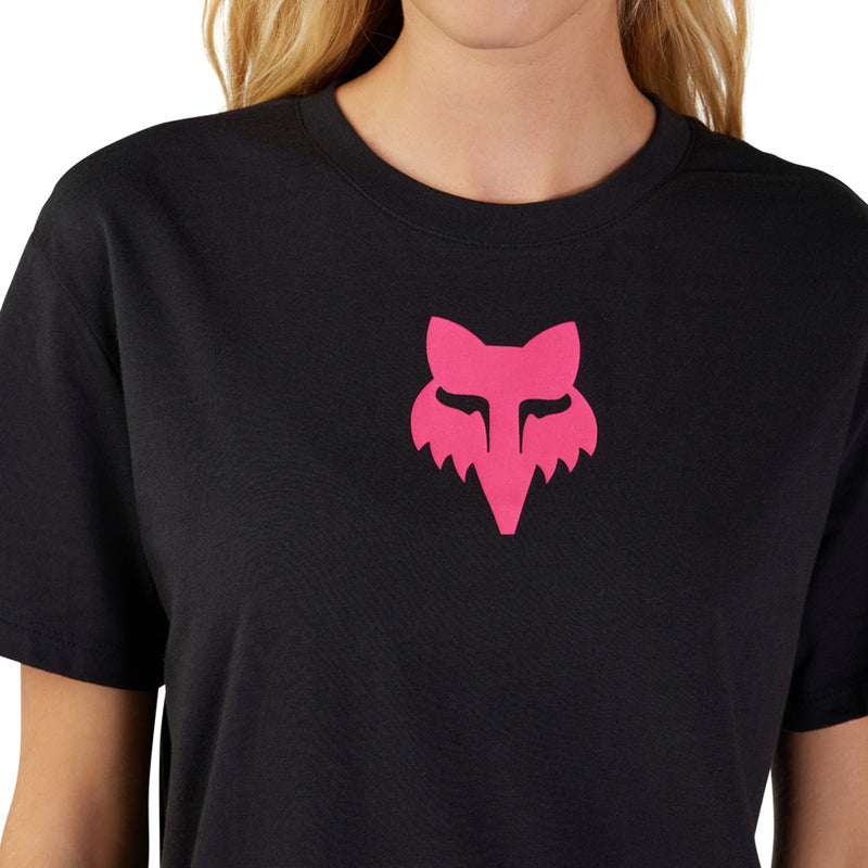 T-Shirt Fox Lady Fox Head Black/Pink