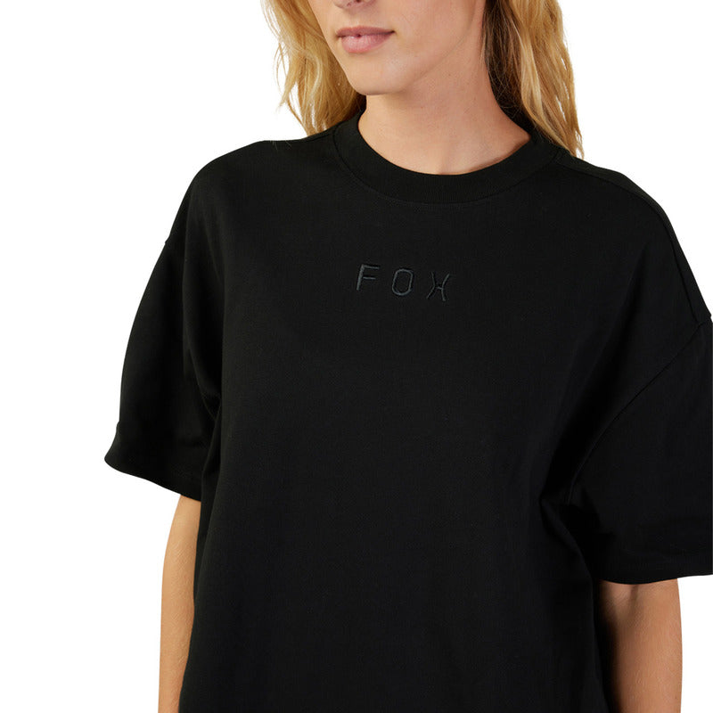 T-Shirt Fox Lady Wordmark Os Black