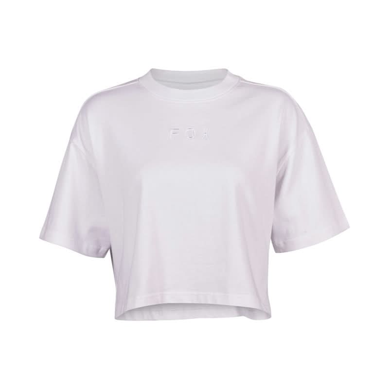 T-Shirt Fox Lady Wordmark Os Crop White