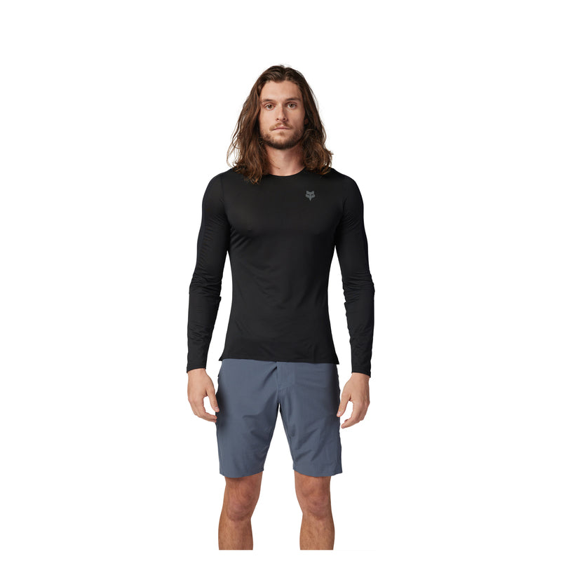 Koszulka Rowerowa Z Długim Rękawem Fox Flexair Ascent Black | RideHub