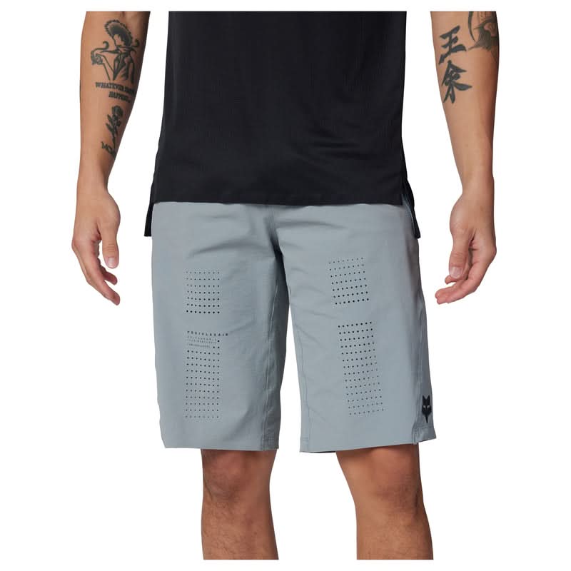 Spodenki Rowerowe Fox Flexair Cloud Grey | RideHub