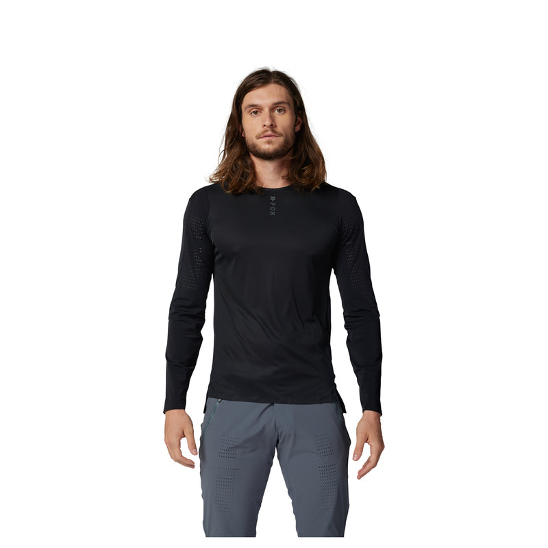 Koszulka Rowerowa Z Długim Rękawem Fox Flexair Pro Black | RideHub