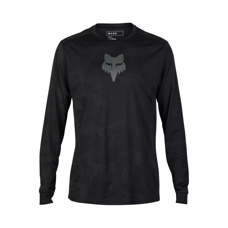 Koszulka Rowerowa Z Długim Rękawem Fox Ranger TruDri Black | RideHub