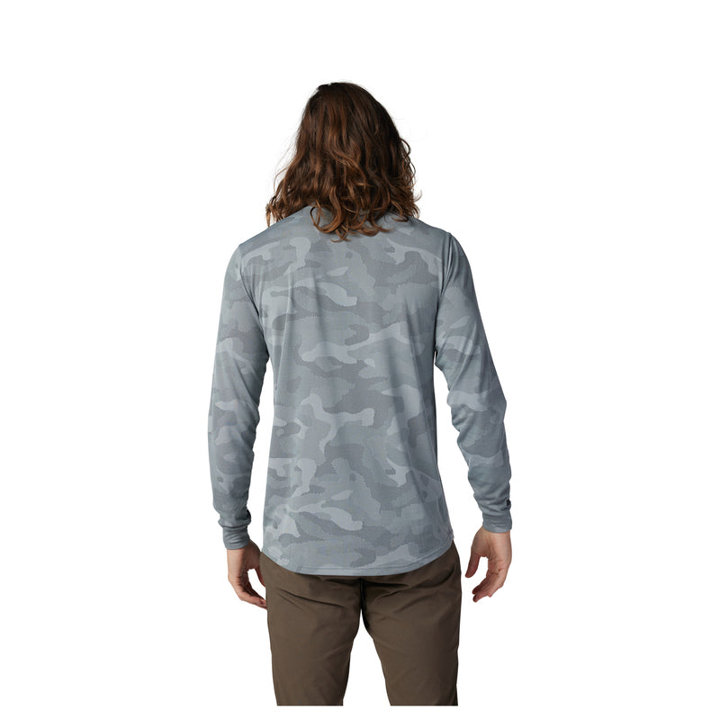 Koszulka Rowerowa Z Długim Rękawem Fox Ranger Tru Dri Cloud Grey | RideHub