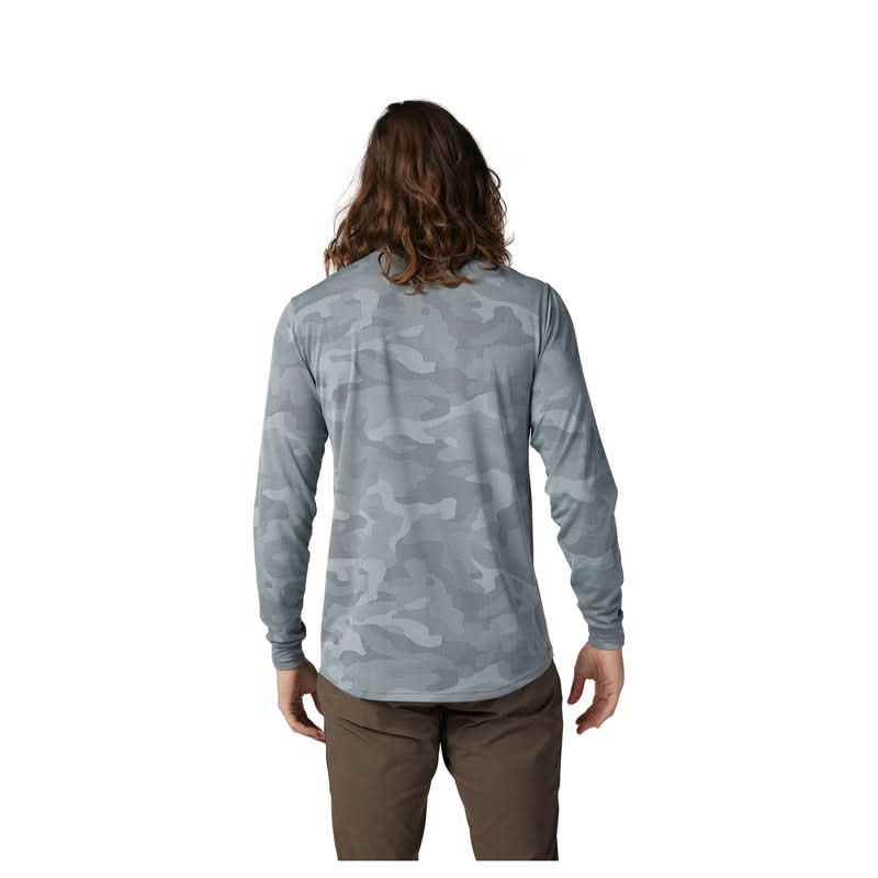 Koszulka Rowerowa Z Długim Rękawem Fox Ranger Tru Dri Cloud Grey | RideHub