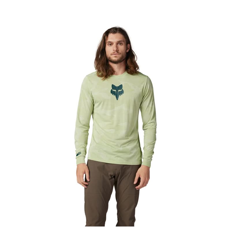 Koszulka Rowerowa Z Długim Rękawem Fox Ranger TruDri Cactus | RideHub