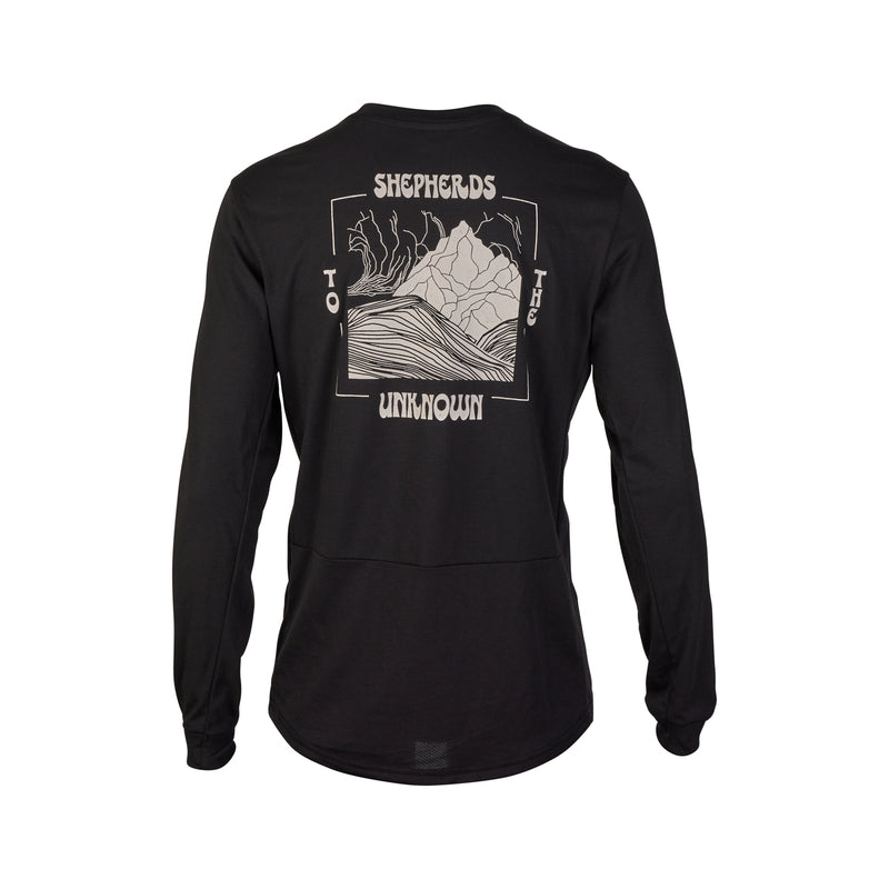 Koszulka Rowerowa Z Długim Rękawem Fox Ranger Dr Shepherds Black | RideHub