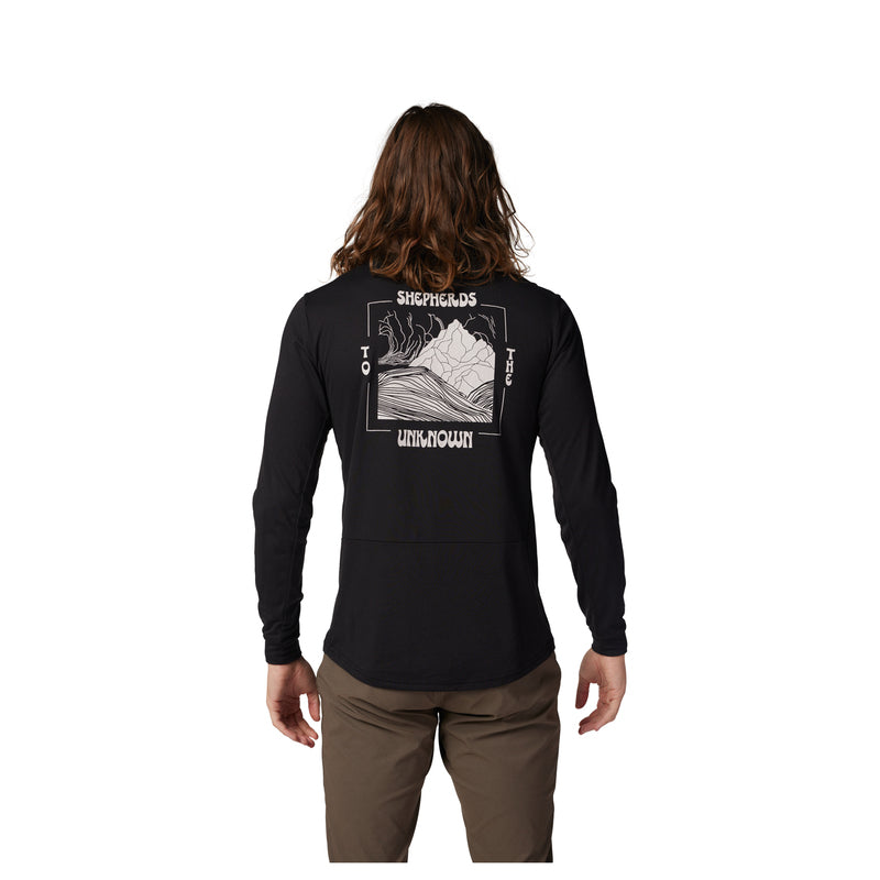 Koszulka Rowerowa Z Długim Rękawem Fox Ranger Dr Shepherds Black | RideHub