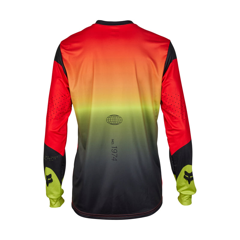 Koszulka Rowerowa Z Długim Rękawem Fox Ranger Revise Red/Yellow | RideHub