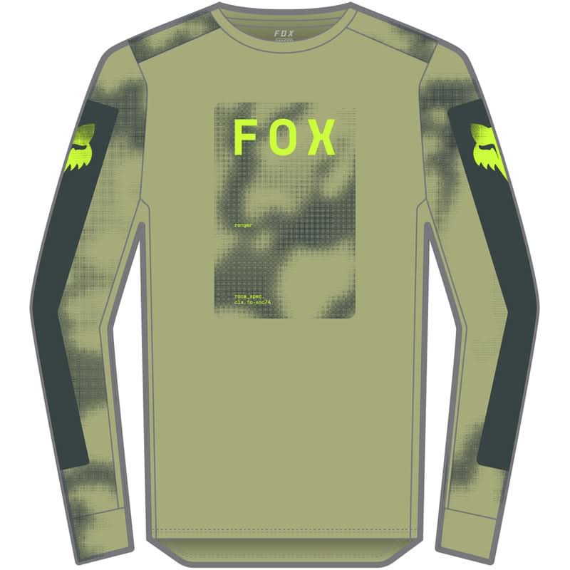 Koszulka Rowerowa Z Długim Rękawem Fox Ranger Taunt Pl Grn | RideHub