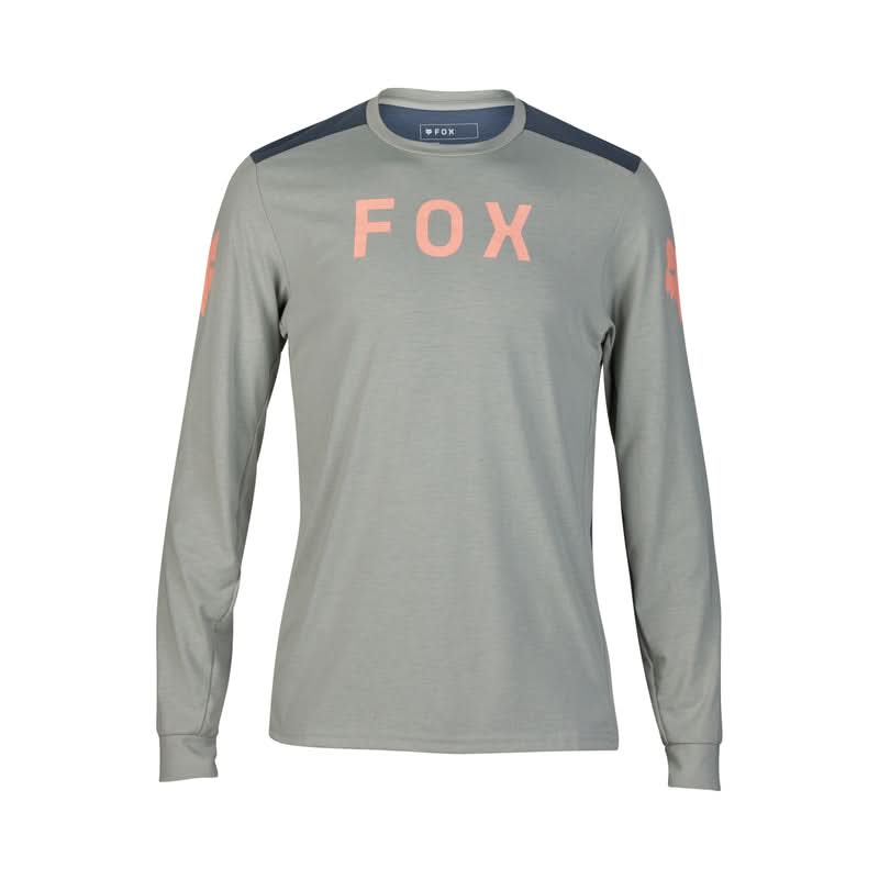 Koszulka Rowerowa Z Długim Rękawem Fox Ranger Dr Aviation Grey Vintage | RideHub