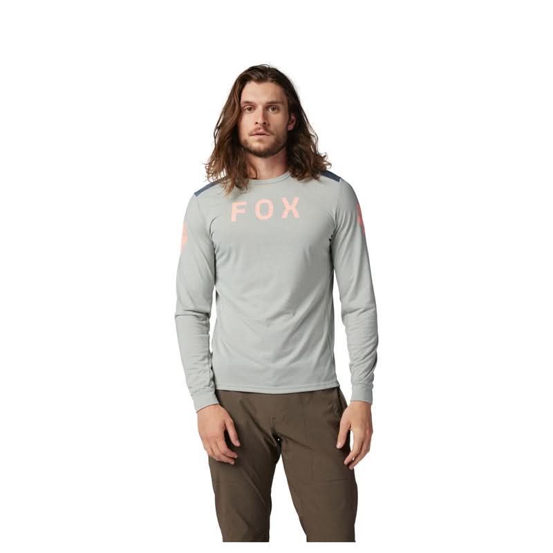 Koszulka Rowerowa Z Długim Rękawem Fox Ranger Dr Aviation Grey Vintage | RideHub