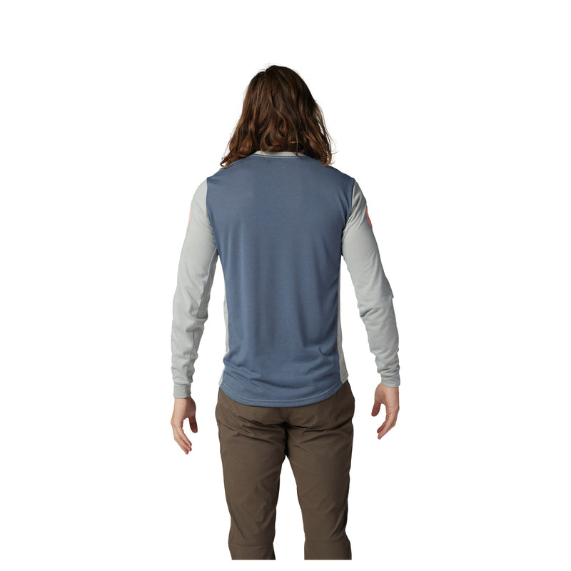 Koszulka Rowerowa Z Długim Rękawem Fox Ranger Dr Aviation Grey Vintage | RideHub