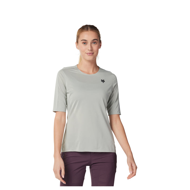 Koszulka Rowerowa Damska Fox Lady Flexair Ascent Grey Vin | RideHub