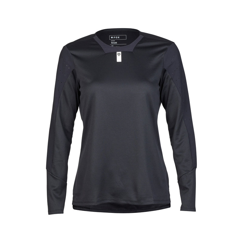 Koszulka Rowerowa Z Długim Rękawem Fox Lady Defend Black | RideHub