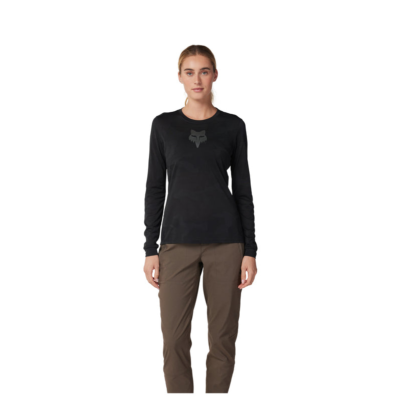 Koszulka Rowerowa Z Długim Rękawem Fox Lady Ranger Tru Dri Black | RideHub