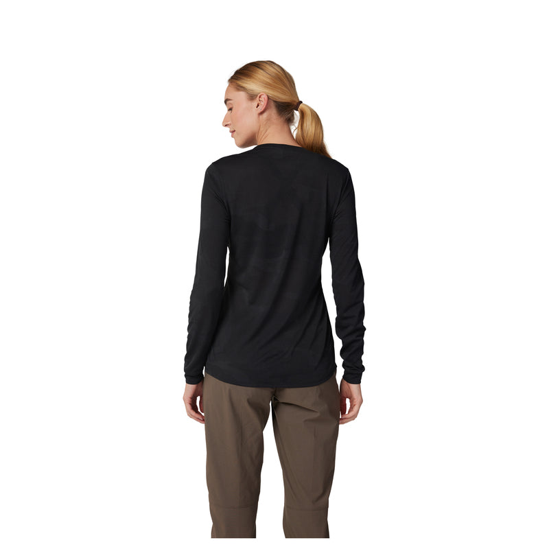 Koszulka Rowerowa Z Długim Rękawem Fox Lady Ranger Tru Dri Black | RideHub
