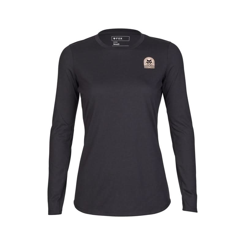 Koszulka Rowerowa Z Długim Rękawem Fox Lady Ranger Dr Black | RideHub